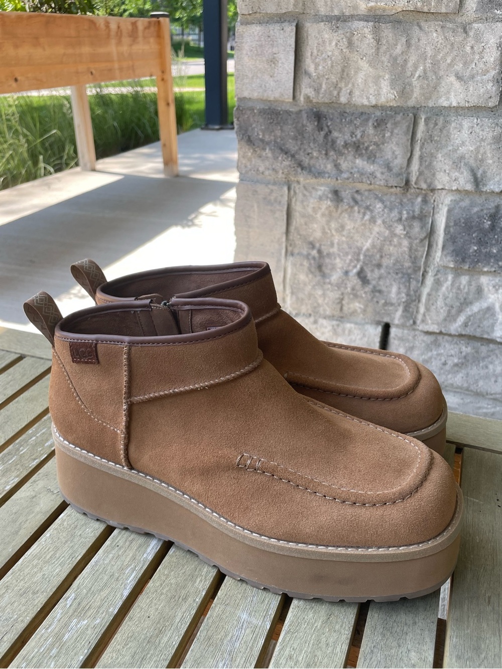 UGG chestnut Cityfunc Ultra Mini boots
